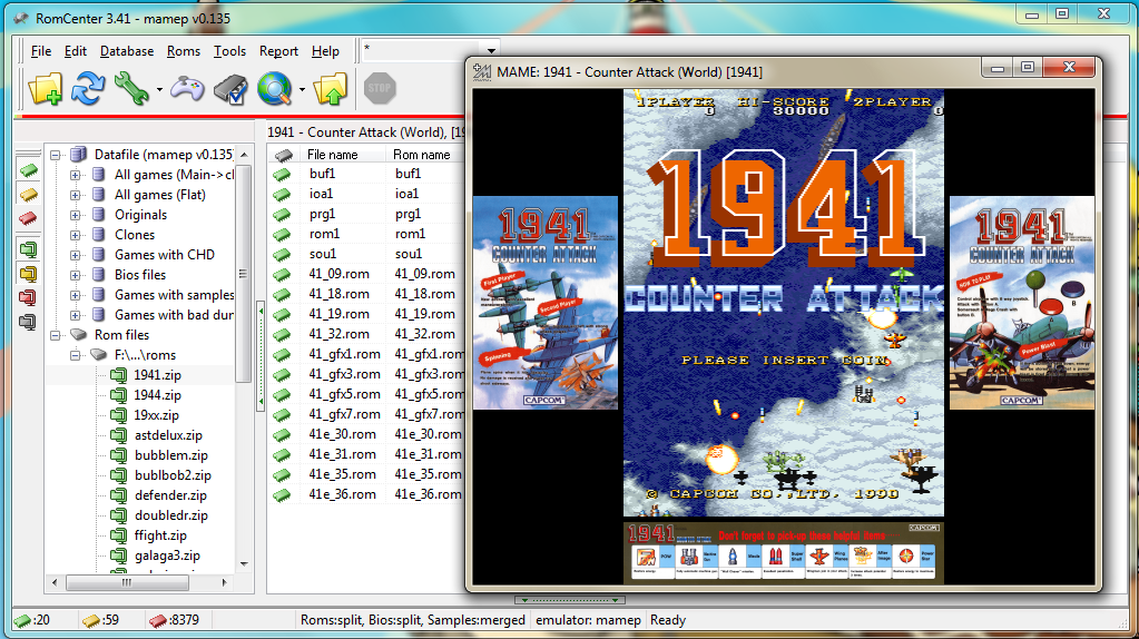 Rom zip. ROMCENTER V3.6.0. Игры на эмулятор фермер. 1941 Counter Attack PC engine. Freeware games all.